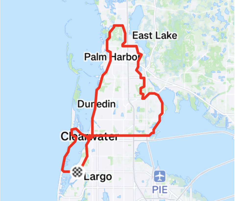 Panera Ride Map